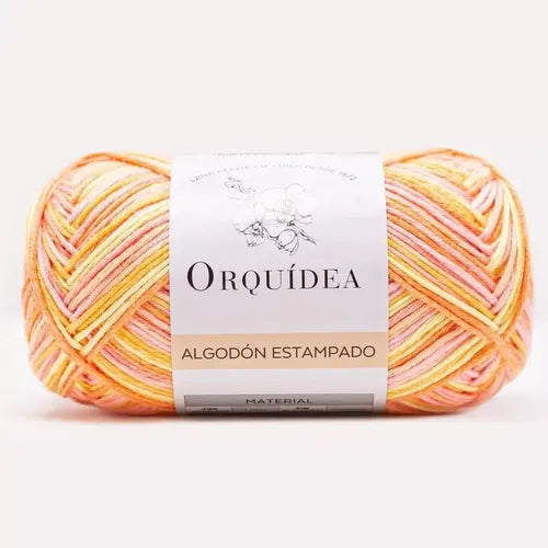 Algodón Estampado Gardenia 100grs Orquídea
