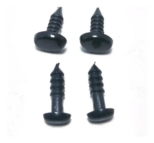 Set 10 Pares Ojos O Nariz Seguridad Ovalados 4x6-15x22 Mm