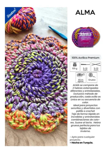 Lana Alma 100grs Petunia