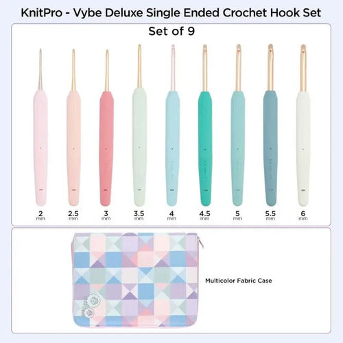 Set De Crochet Vybe Deluxe Ergonómico 2 A 6 Mm Knitpro Set Vybes Deluxe