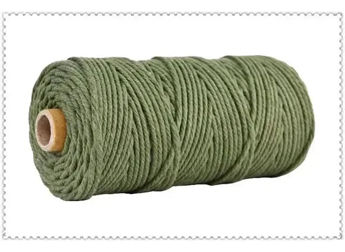 Hilo Algodón Natural Suave Para Macramé 3mm 100 Mts