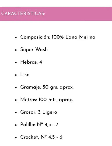 Lana Merino Dk 50grs Revesderecho