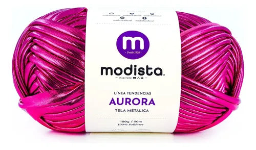 Aurora  Tela Metalizada Tipo Trapillo 100gr Modista