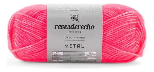 Lana Metal 100grs Revesderecho Efecto Metalizado