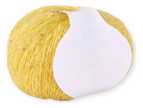 Lana Mohair 25 Grs Lurex Lentejuelas Hermosos Colores