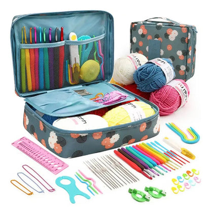 Set De Crochet Con Bolso, Accesorios , Todo Para Tejer.