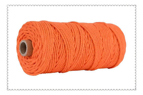 Hilo Algodón Natural Suave Para Macramé 4mm 100 Mts
