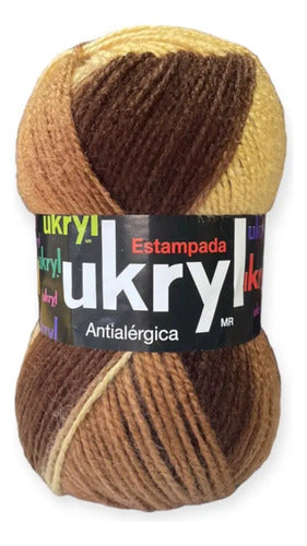 Lana Ukryl Estampado 100grs Ovillo