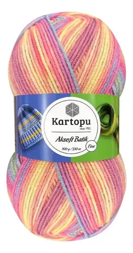 Lana Ak-soft Batik Fine 100 Gr Kartopu