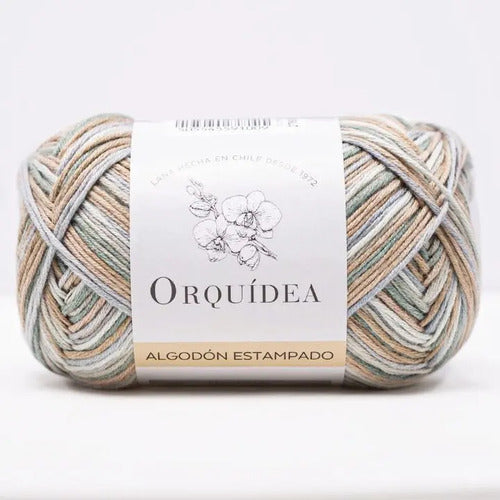 Algodón Estampado Gardenia 100grs Orquídea