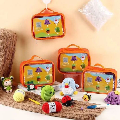Set Para Tejer Amigurumis Con Todos Los Materiales Incluidos