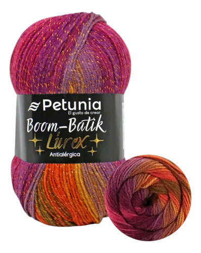 Lana Boom Batik Lurex 100grs Petunia