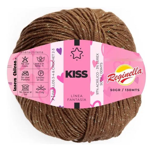 Lana Kiss 50grs Reginella Con Hermoso Brillo Lurex
