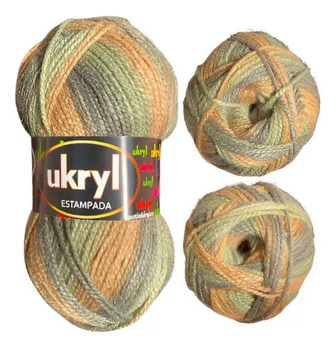 Lana Ukryl Estampado 100grs Ovillo