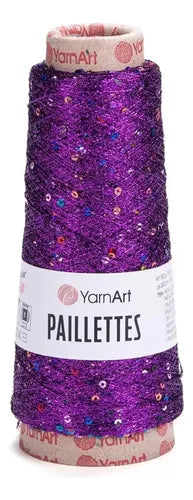 Hilo Paillettes Lurex Lentejuelas 800mts Yarn Art 50gr