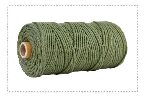 Hilo Algodón Natural Suave Para Macramé 4mm 100 Mts