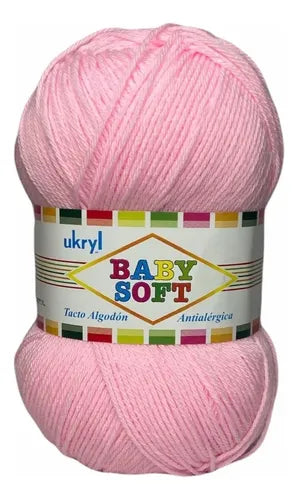 Lana Baby Soft 100grs Ukryl Tacto Algodón