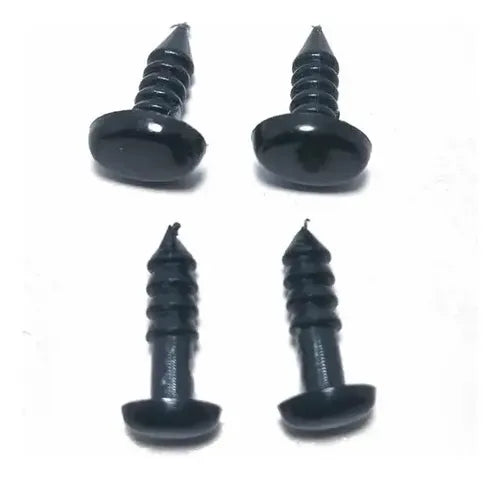 Set 10 Pares Ojos O Nariz Seguridad Ovalados 4x6-15x22 Mm