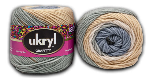 Lana Grafitty Batik 150grs Ukryl
