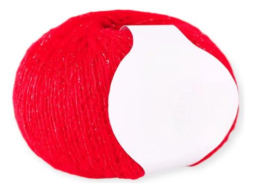 Lana Mohair 25 Grs Lurex Lentejuelas Hermosos Colores