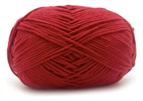 Lana Milk Cotton 50grs (4 Hebras Dobles 2mm) 90mts Aprox.