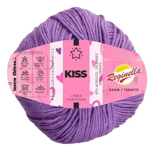 Lana Kiss 50grs Reginella Con Hermoso Brillo Lurex