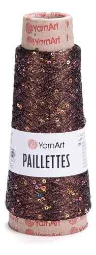 Hilo Paillettes Lurex Lentejuelas 800mts Yarn Art 50gr