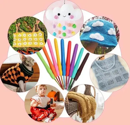 Set De Crochet Con Bolso, Accesorios , Todo Para Tejer.