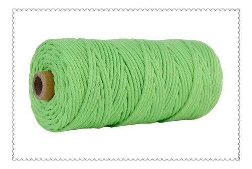 Hilo Algodón Natural Suave Para Macramé 4mm 100 Mts