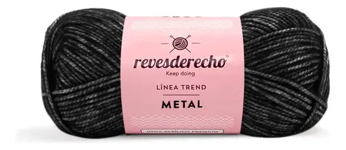 Lana Metal 100grs Revesderecho Efecto Metalizado