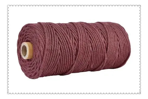 Hilo Algodón Natural Suave Para Macramé 3mm 100 Mts