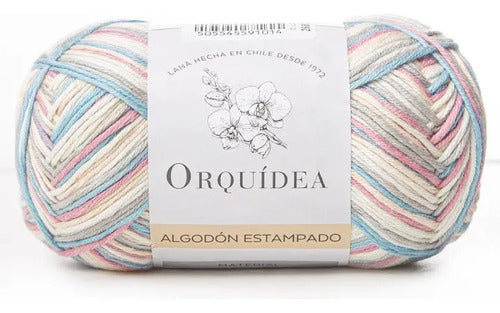 Algodón Estampado Gardenia 100grs Orquídea