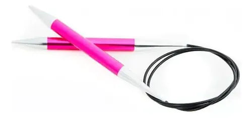 Palillos Circulares Fijos Zing 80cm Knit Pro