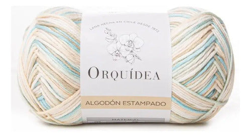 Algodón Estampado Gardenia 100grs Orquídea