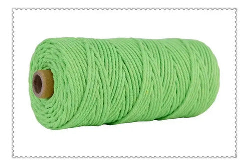 Hilo Algodón Natural Suave Para Macramé 3mm 100 Mts