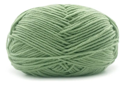 Lana Milk Cotton 50grs (4 Hebras Dobles 2mm) 90mts Aprox.