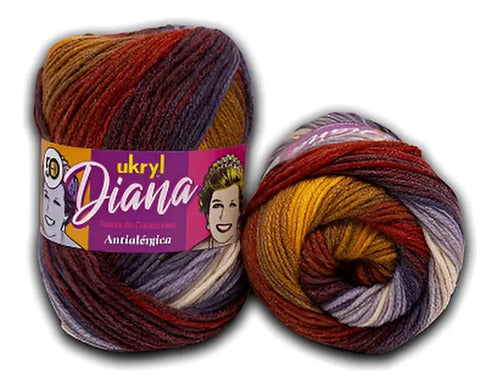 Lana Diana 100g Ukryl Ovillo