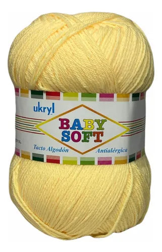Lana Baby Soft 100grs Ukryl Tacto Algodón