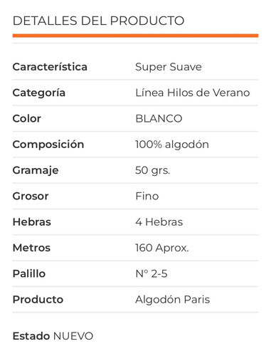 Algodón Paris 50grs Reginella