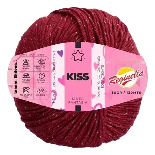 Lana Kiss 50grs Reginella Con Hermoso Brillo Lurex