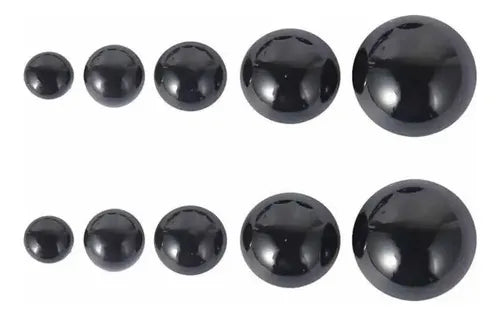 Set 5 Pares De Ojos De Seguridad Amigurumis 40mm (20pcs) Negro