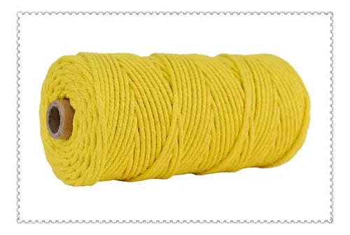 Hilo Algodón Natural Suave Para Macramé 3mm 100 Mts