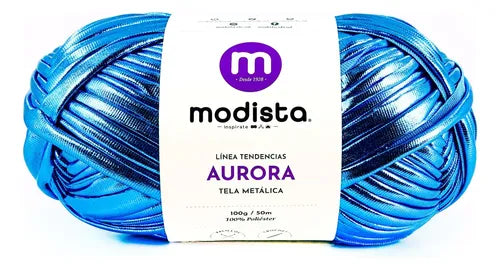 Aurora  Tela Metalizada Tipo Trapillo 100gr Modista