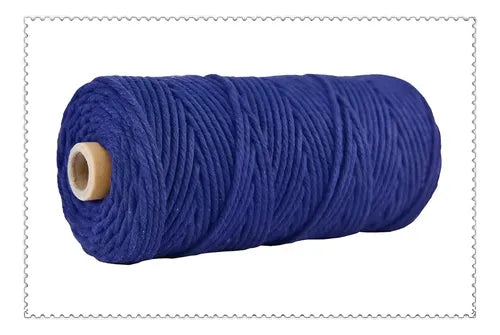 Hilo Algodón Natural Suave Para Macramé 4mm 100 Mts