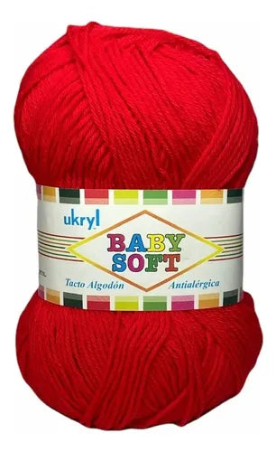 Lana Baby Soft 100grs Ukryl Tacto Algodón