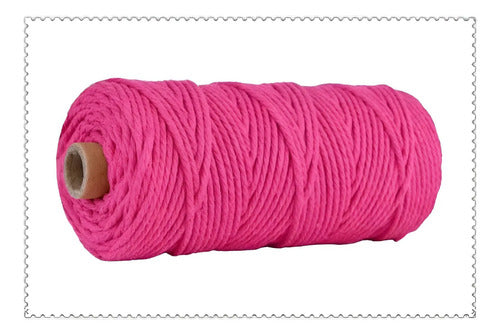 Hilo Algodón Natural Suave Para Macramé 4mm 100 Mts