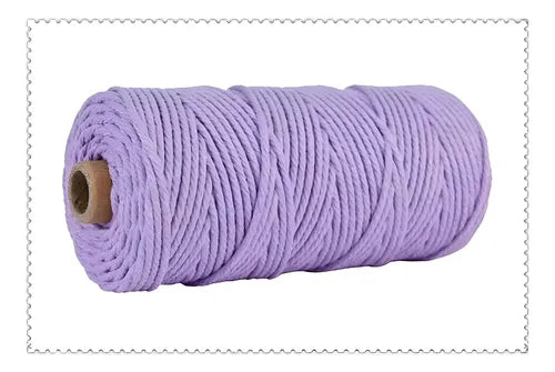 Hilo Algodón Natural Suave Para Macramé 4mm 100 Mts