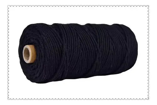 Hilo Algodón Natural Suave Para Macramé 3mm 100 Mts