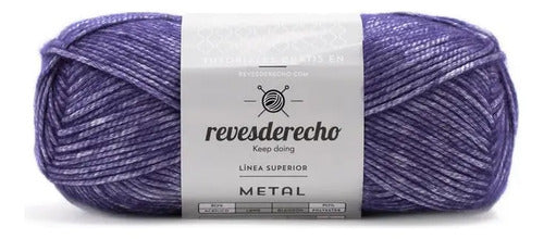 Lana Metal 100grs Revesderecho Efecto Metalizado