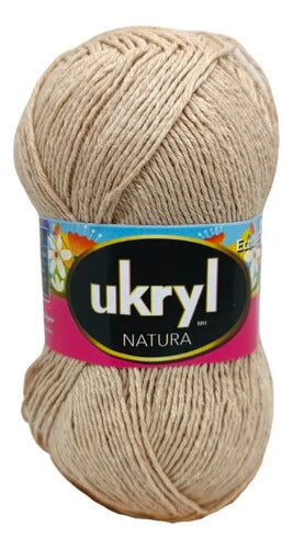 Hilo Natura 80% Algodón 100grs Ukryl Ovillo